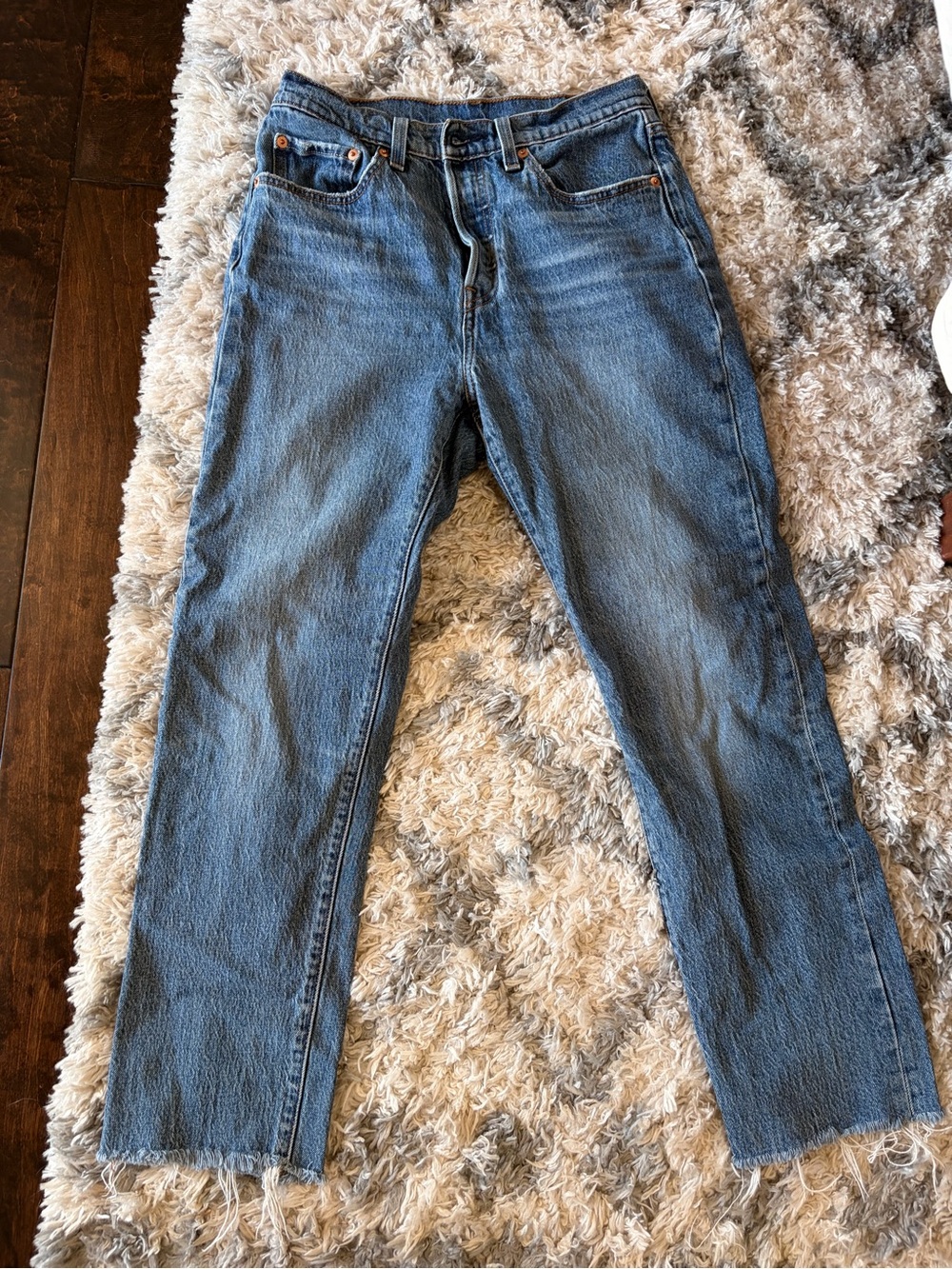 Levi's Women's Straight-Leg Jeans in Light Blue Denim